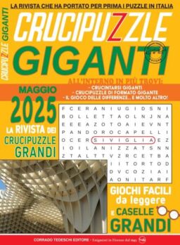Crucipuzzle Giganti – Maggio 2025