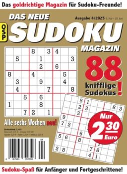 Das Neue Sudoku – Nr 4 2025