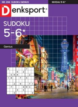 Denksport Sudoku 5-6 genius – 1 Mei 2025