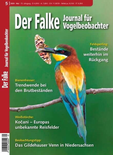 Der Falke Journal fur Vogelbeobachter – Mai 2025 Cover
