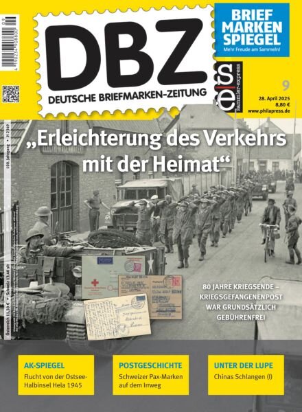 Deutsche Briefmarken-Zeitung – 28 April 2025 Cover