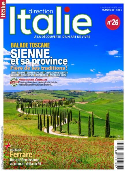 Direction Italie – Juin-Juillet-Aout 2025 Cover