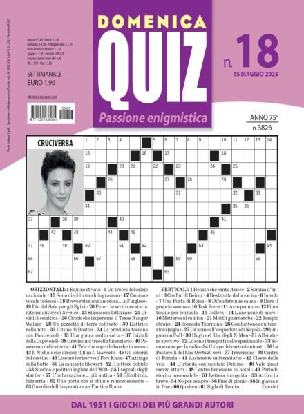 Domenica Quiz – 15 Maggio 2025 Cover