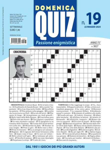 Domenica Quiz – 22 Maggio 2025 Cover