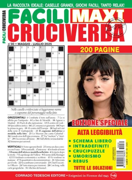 Facili Cruciverba – Maggio-Luglio 2025 Cover