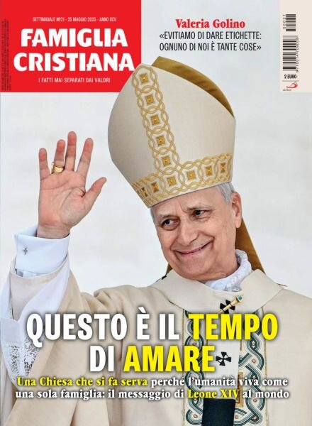 Famiglia Cristiana – 25 Maggio 2025 Cover