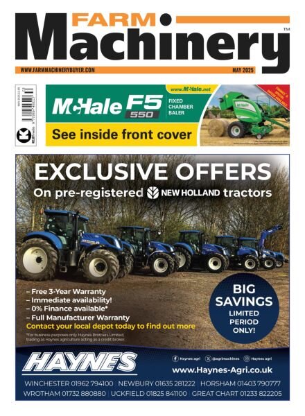 Farm Machinery – May 2025 Cover