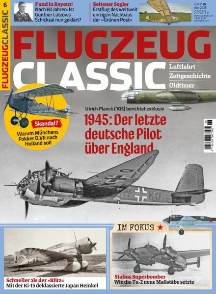 Flugzeug Classic – Juni 2025 Cover