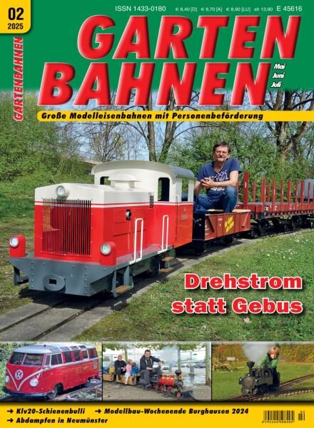 Gartenbahnen – Mai-Juni-Juli 2025 Cover