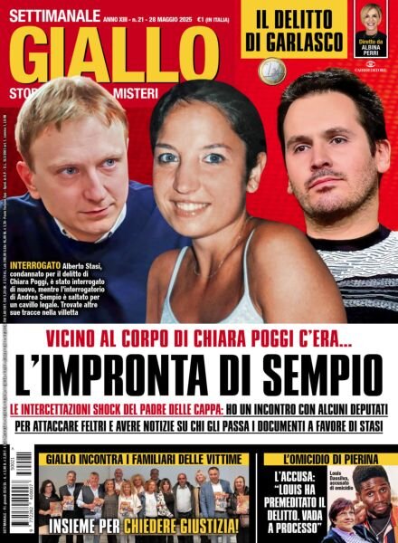 Giallo – 28 Maggio 2025 Cover