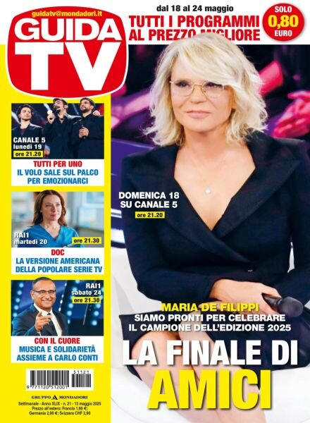 GuidaTV – 13 Maggio 2025 Cover