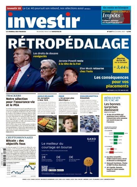 Investir – 26 Avril 2025 Cover