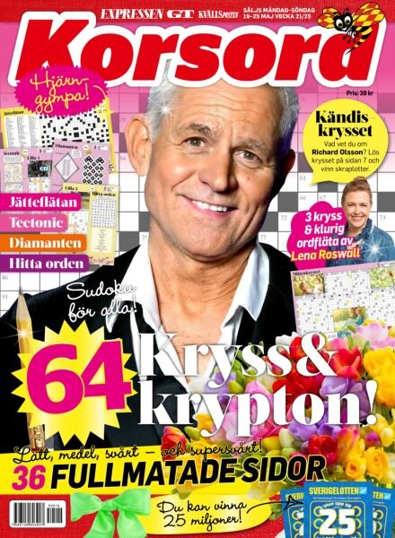 Korsord – 19 Maj 2025 Cover