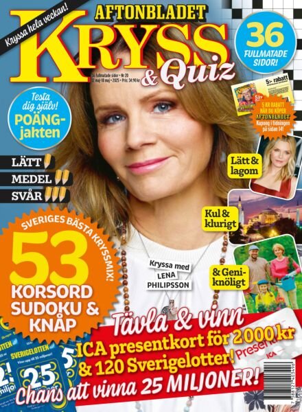Kryss & Quiz – 12 Maj 2025 Cover