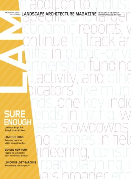 Landscape Architecture Magazine USA – May 2025 Cover