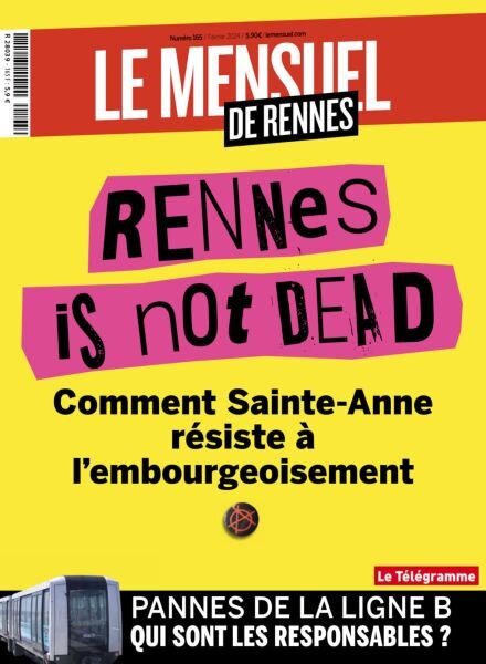Le Mensuel de Rennes – Fevrier 2024 Cover