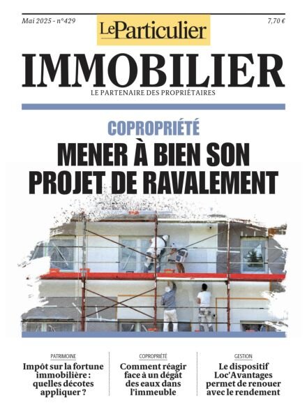 Le Particulier Immobilier – Mai 2025 Cover
