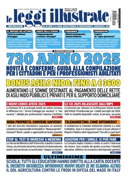 Leggi Illustrate – Maggio 2025 Cover