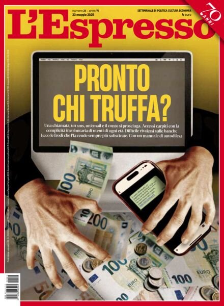 L’Espresso – 23 Maggio 2025 Cover