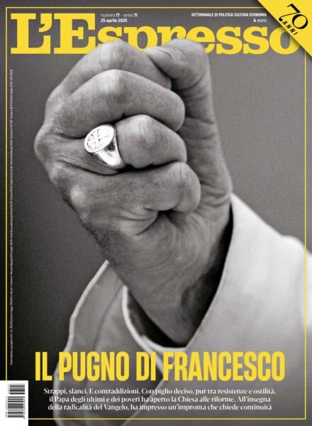 L’Espresso – 25 Aprile 2025 Cover
