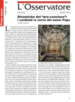 L’Osservatore – 3 Maggio 2025