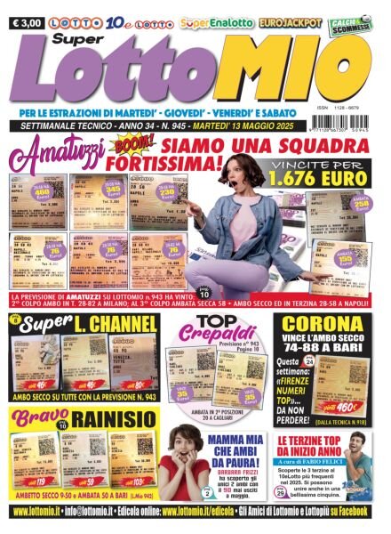 Lottomio del Giovedi – 13 Maggio 2025 Cover