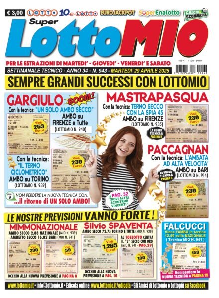 Lottomio del Giovedi – 29 Aprile 2025 Cover