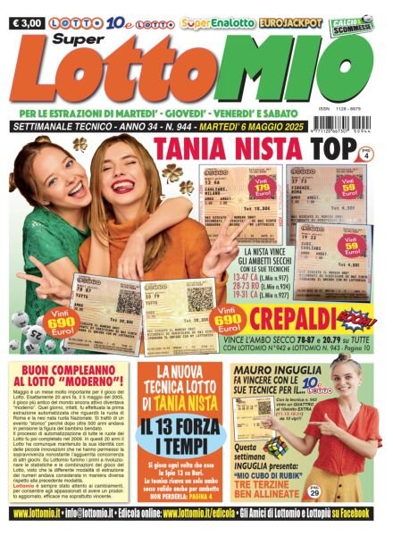 Lottomio del Giovedi – 6 Maggio 2025 Cover