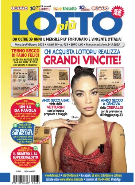 Lottopiu – Giugno 2025 Cover
