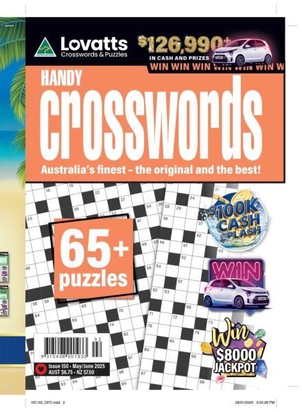 Lovatts Handy Crosswords – Issue 150 2025 Cover