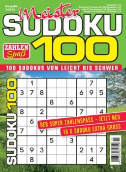 Meister Sudoku – 10 Mai 2025