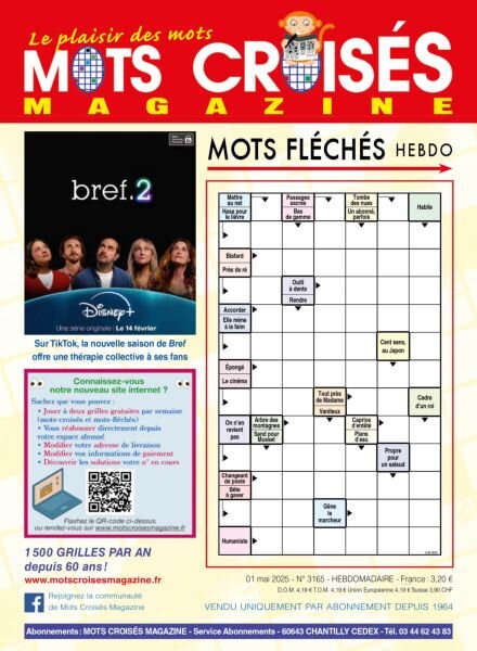 Mots Croises Magazine – 1 Mai 2025 Cover