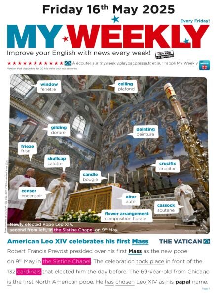 My Weekly fr – 16 Mai 2025 Cover