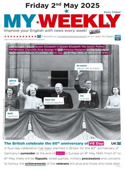 My Weekly fr – 2 Mai 2025 Cover