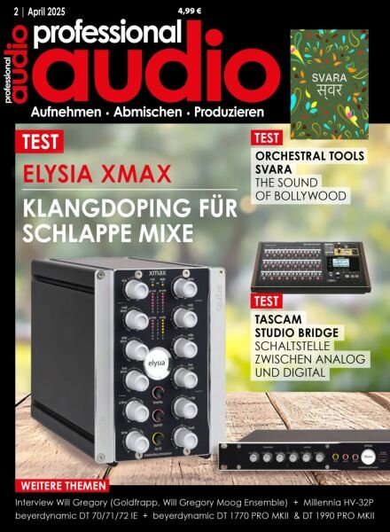 Professional Audio – April 2025 Cover
