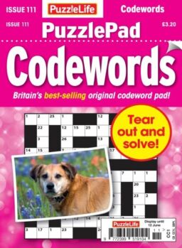 PuzzleLife PuzzlePad Codewords – Issue 111 2025