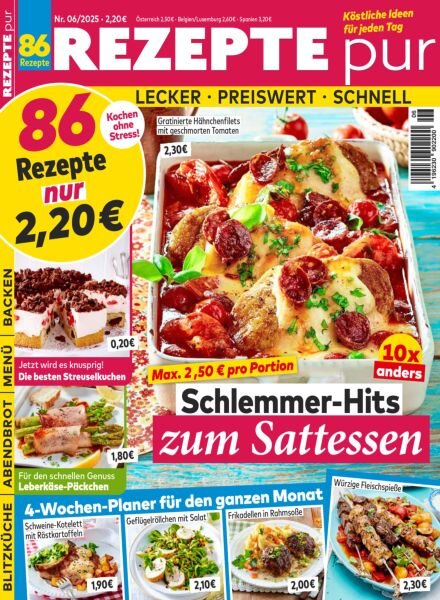 Rezepte pur – Juni 2025 Cover
