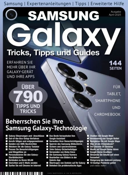 Samsung Galaxy Tricks Tipps und Guides – April 2025 Cover
