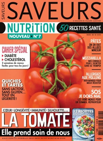 Saveurs Nutrition – Avril-Juin 2025 Cover