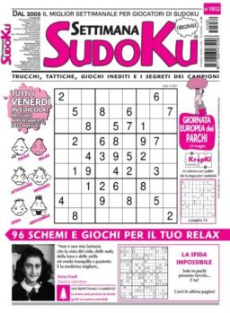 Settimana Sudoku – 23 Maggio 2025
