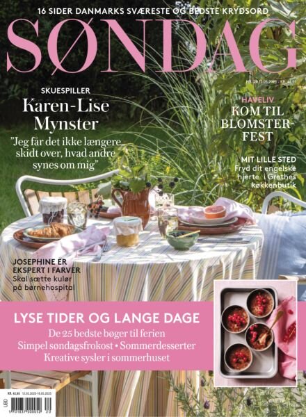 Sondag – 12 Maj 2025 Cover