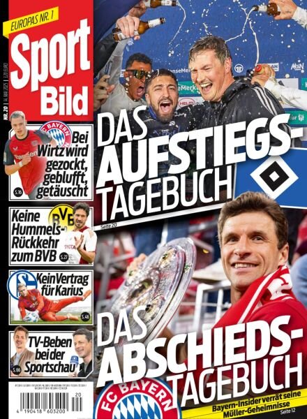 Sport Bild – 14 Mai 2025 Cover