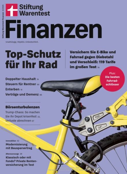 Stiftung Warentest Finanzen – Juni 2025 Cover