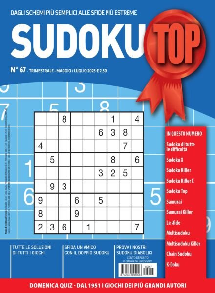 Sudoku Top – Maggio-Giugno-Luglio 2025 Cover