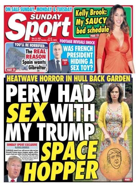Sunday Sport – 16 May 2025 Cover