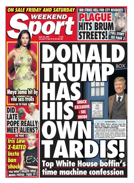 Weekend Sport – 25 April 2025 Cover