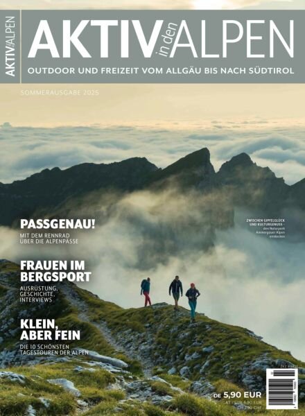 Aktiv in den Alpen – Sommer 2025 Cover