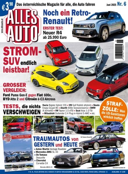 Alles Auto – Juni 2025 Cover