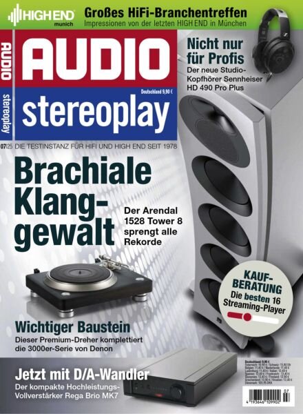 Audio Stereoplay – Juli 2025 Cover