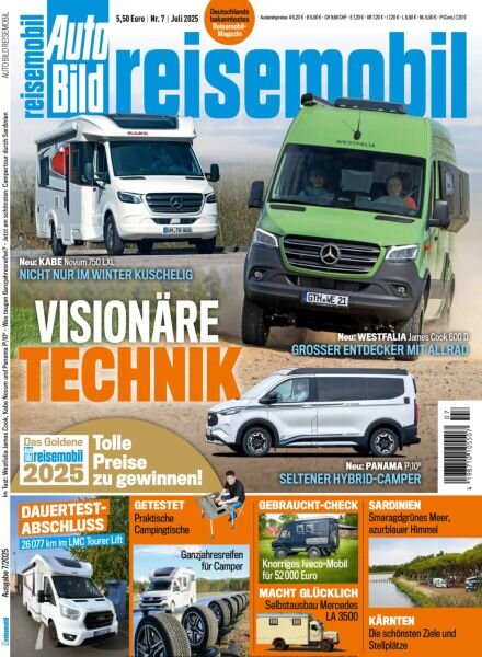 Auto Bild Reisemobil – Juli 2025 Cover